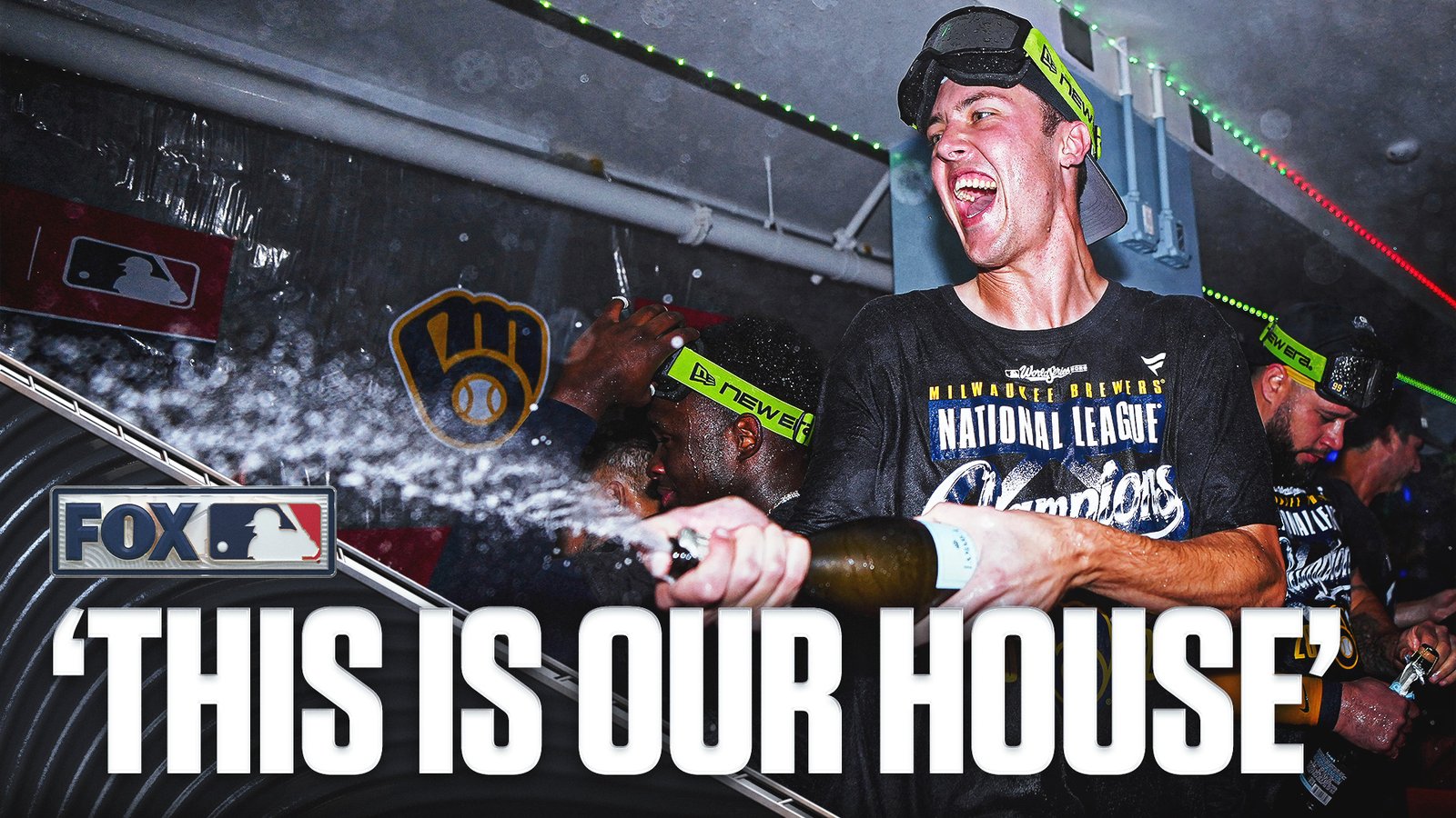 Dentro de The Brewers 'NL-Pennant Winning Clubhouse